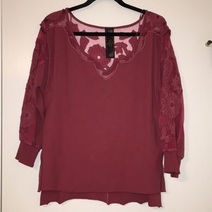 Flower Patched mid-sleeve